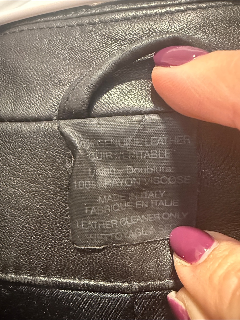 Saks Fifth Avenue 100% Genuine Leather Mario Vittorio made in Italy - Picture 3 of 7
